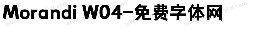 Morandi W04字体转换